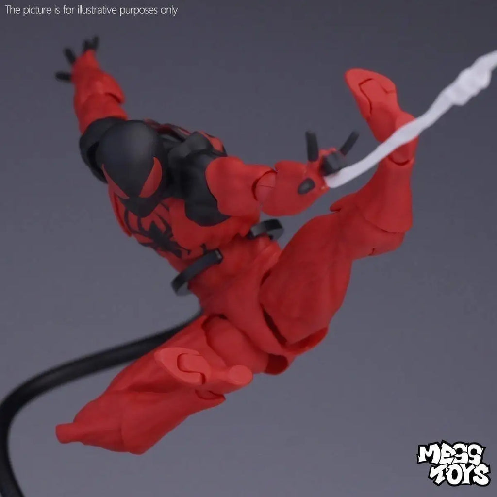 Figura de Acción de 16 cm de Spider-Man Venom Symbiote Kaine Parker Scarlet Spider con Traje Negro y Rojo, Modelo de Anime, Juguetes Coleccionables