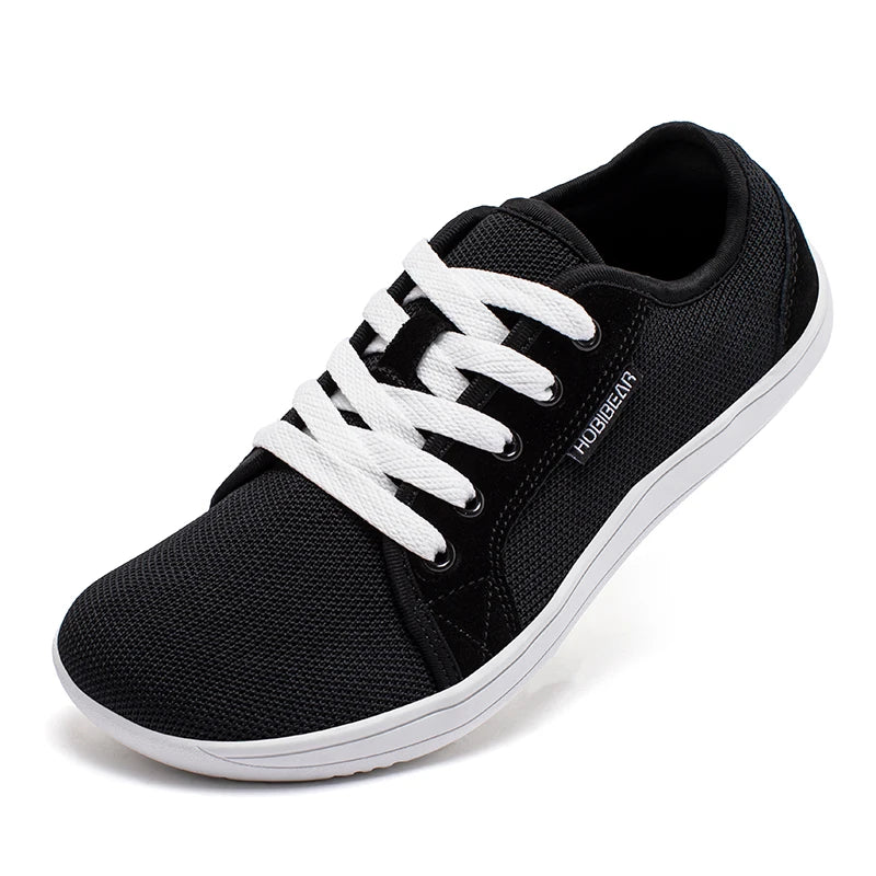 Zapatillas Descalzas HOBIBEAR con Cordones Punta Ancha Caída Cero