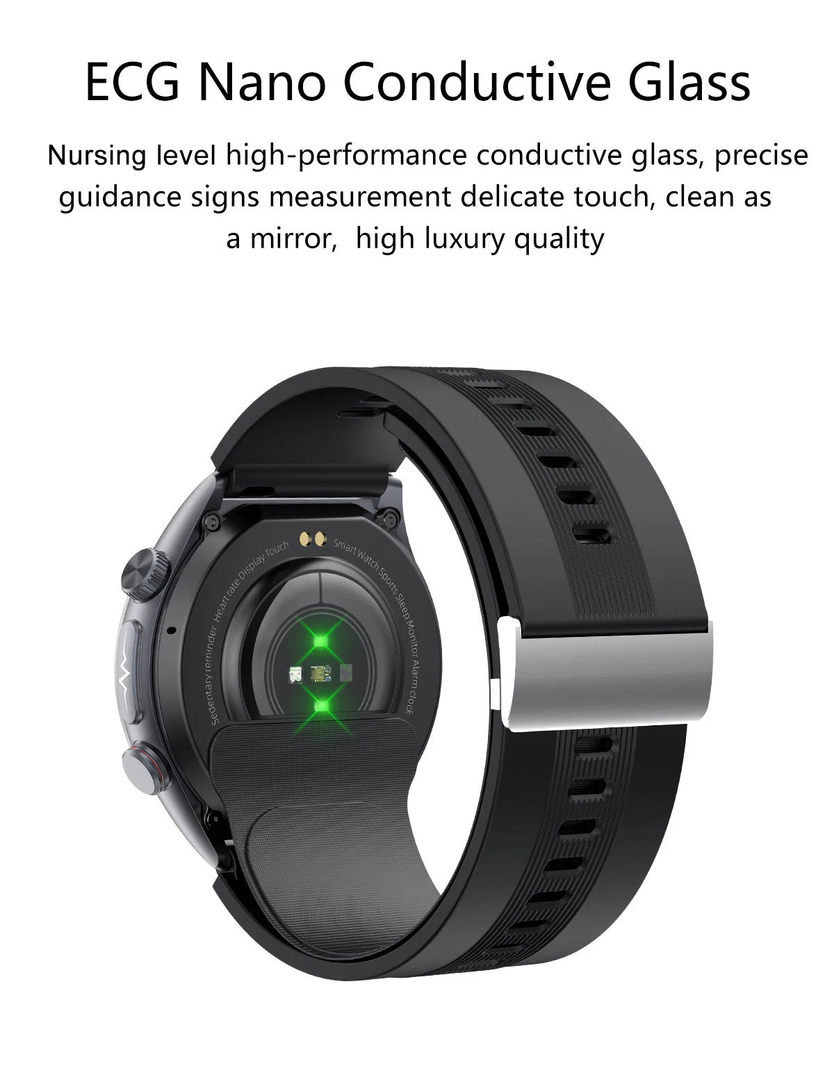 Reloj Inteligente con Airbag para Presión Arterial Precisa, ECG y NFC