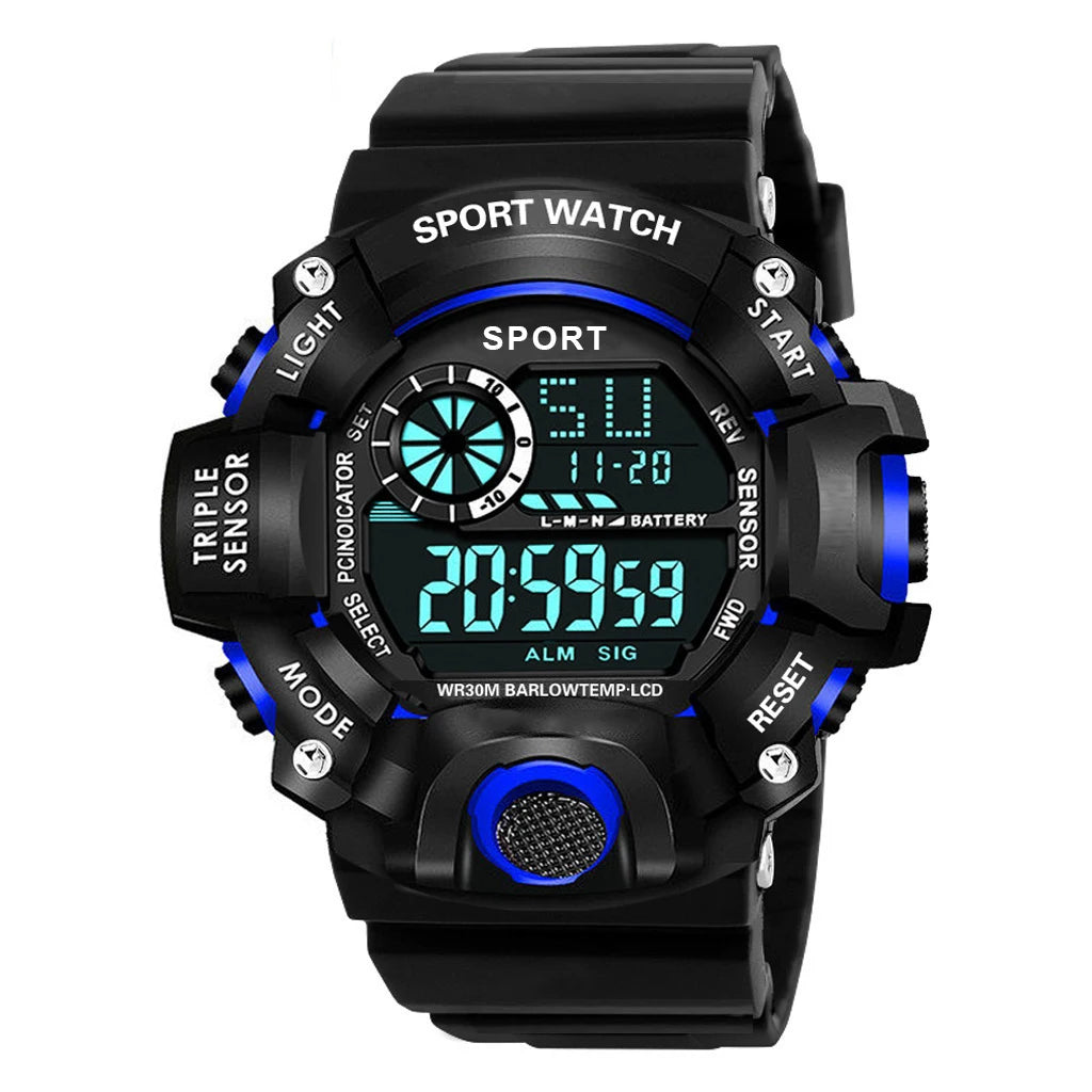 Reloj Digital LED YIKAZE para hombre, relojes deportivos para hombre, reloj electrónico para Fitness, relojes deportivos militares multifunción, reloj, regalos para niños