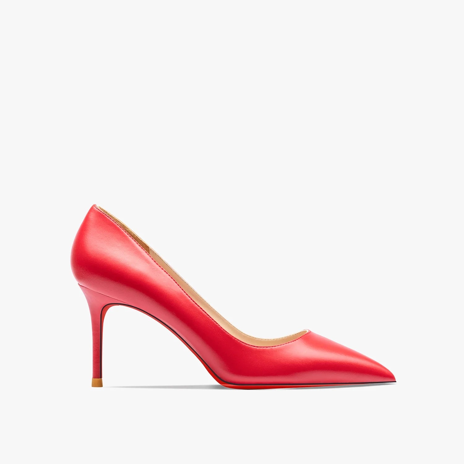 Zapatos de Tacón Alto de Punta Fina para Mujer – Cuero Mate