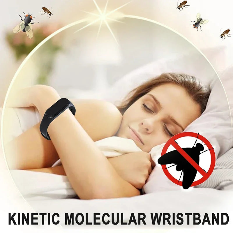 Pulsera Repelente de Mosquitos Ultrasónica Deportiva, Hombre y Mujer