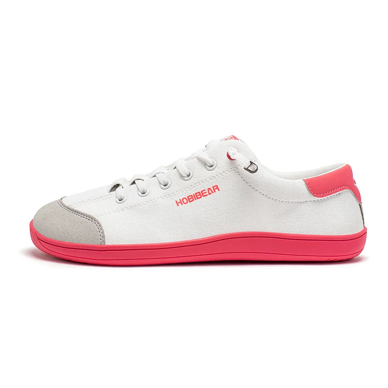 HOBIBEAR Zapatos descalzos para hombre y mujer |   Gota cero |   Zapatillas de deporte de lona informales con punta ancha, zapatos para caminar minimalistas