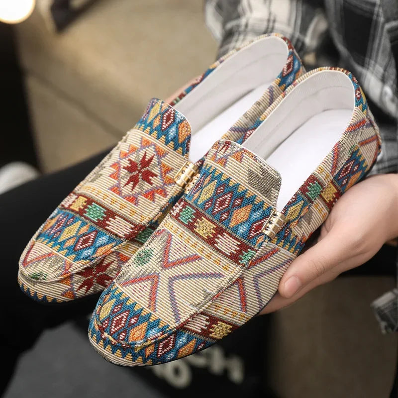 Zapatos informales de verano para hombre, mocasines transpirables para hombre, zapatos perezosos, zapatillas cómodas para caminar, zapatos planos antideslizantes para conducir