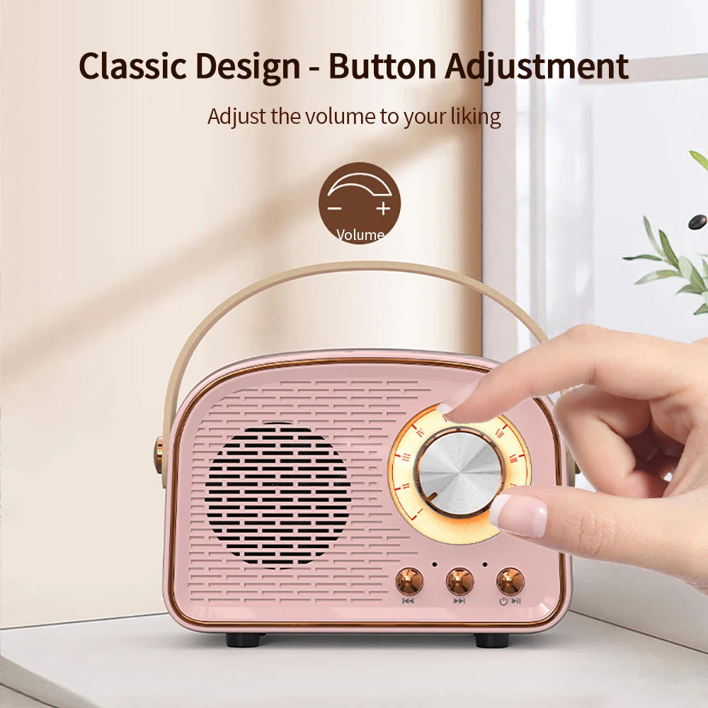 Retro Bluetooth Audio portátil inalámbrico Bluetooth Audio hogar al aire libre Mini altavoz