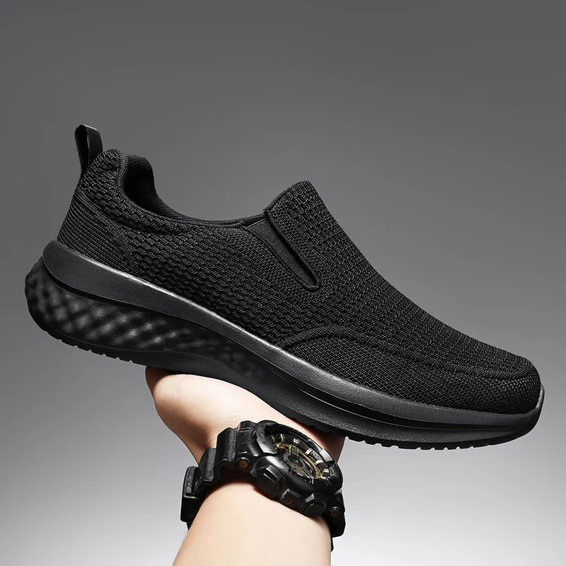 Zapatos informales de marca para hombre, zapatillas de deporte a la moda para hombre, zapatos planos transpirables para caminar para hombre, zapatos ligeros de talla grande para exteriores, mocasines