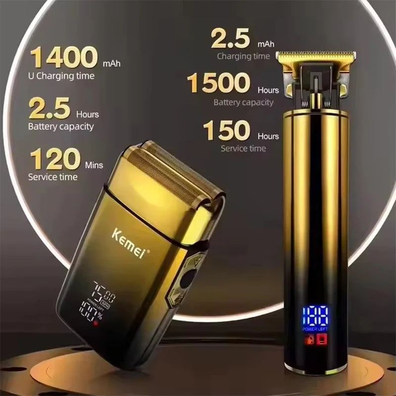 Kemei Recortadora de Pelo 2 en 1 para Hombre