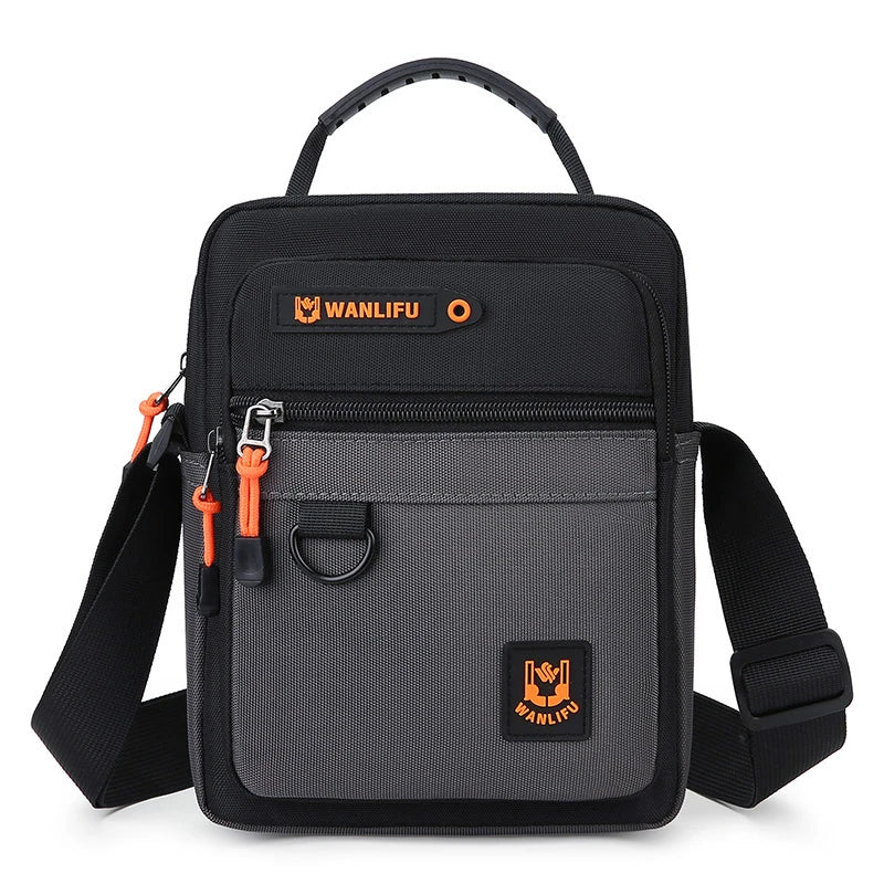 Bolso cruzado para hombre con correas ajustables, bolso de hombro multifuncional para desplazamientos diarios, bolso informal para exteriores