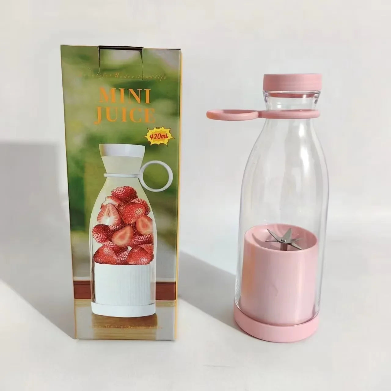 Licuadora Portátil 420ml con 6 Cuchillas para Batidos