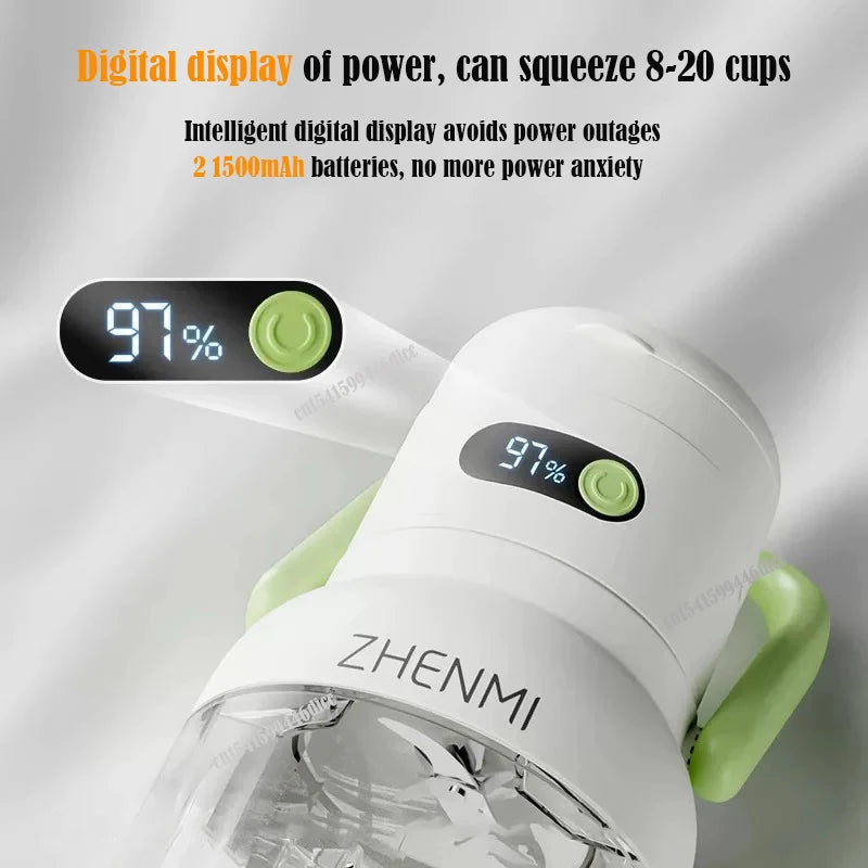 Exprimidor Eléctrico Portátil 1L con Carga USB