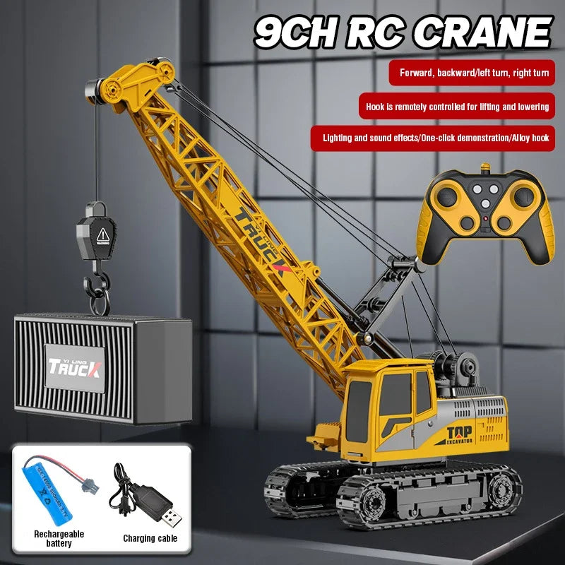 Grúa RC con Control Remoto 2.4G para Niños con Pulverizador