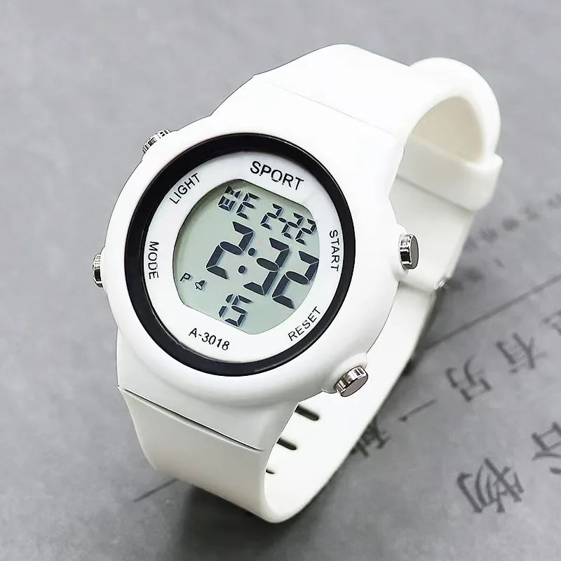 Reloj infantil con orejas de gato y pulsera, reloj digital impermeable, reloj deportivo electrónico LED para niñas, niños, estudiantes, regalo para niños