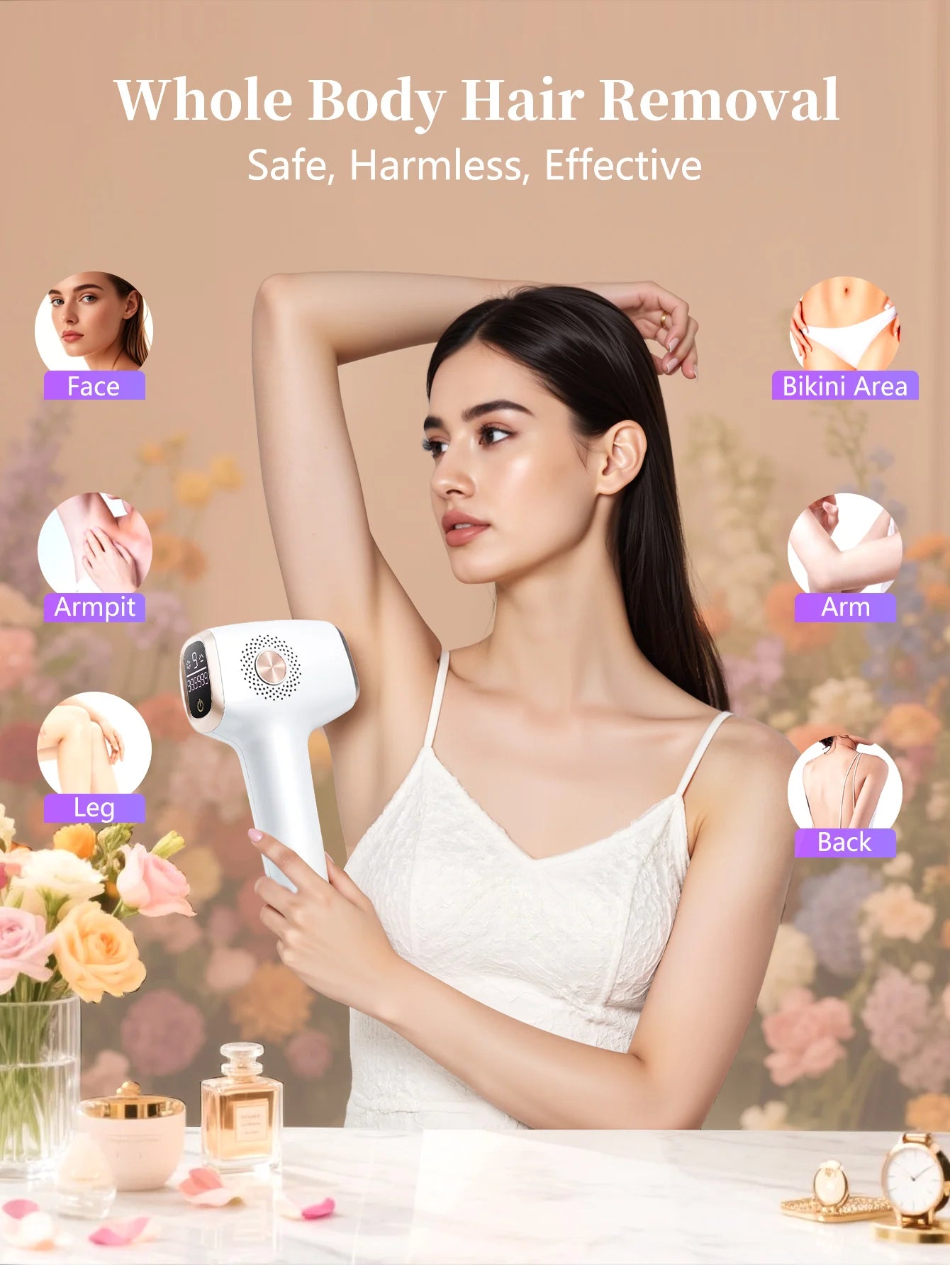 Depiladora IPL con Enfriamiento por Hielo