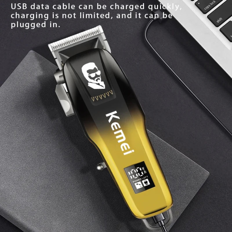 Kemei Cortadora de Cabello Eléctrica KM-709A