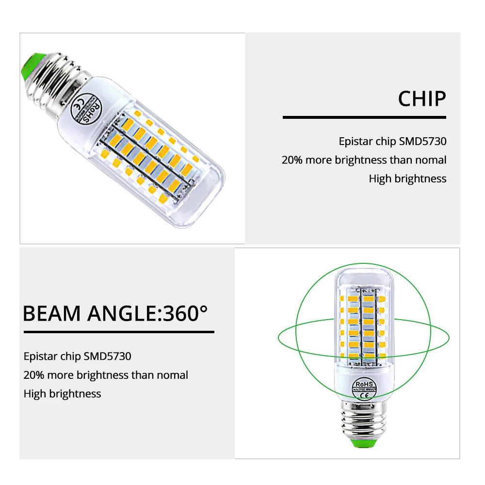 Bombilla LED de Maíz E27/E14 para el Hogar