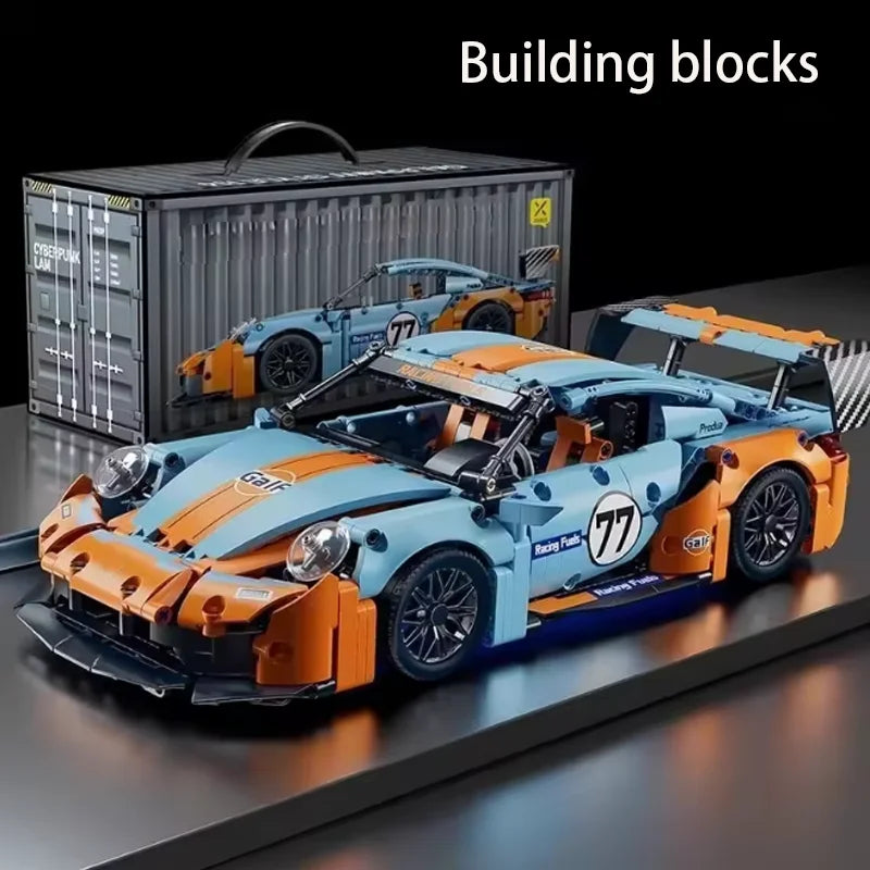 Juego de coches de bloques de construcción 1:14, juguete de construcción, diseño coleccionable, modelo de coche, Kit de construcción, coche deportivo a escala para niños, regalos para adultos