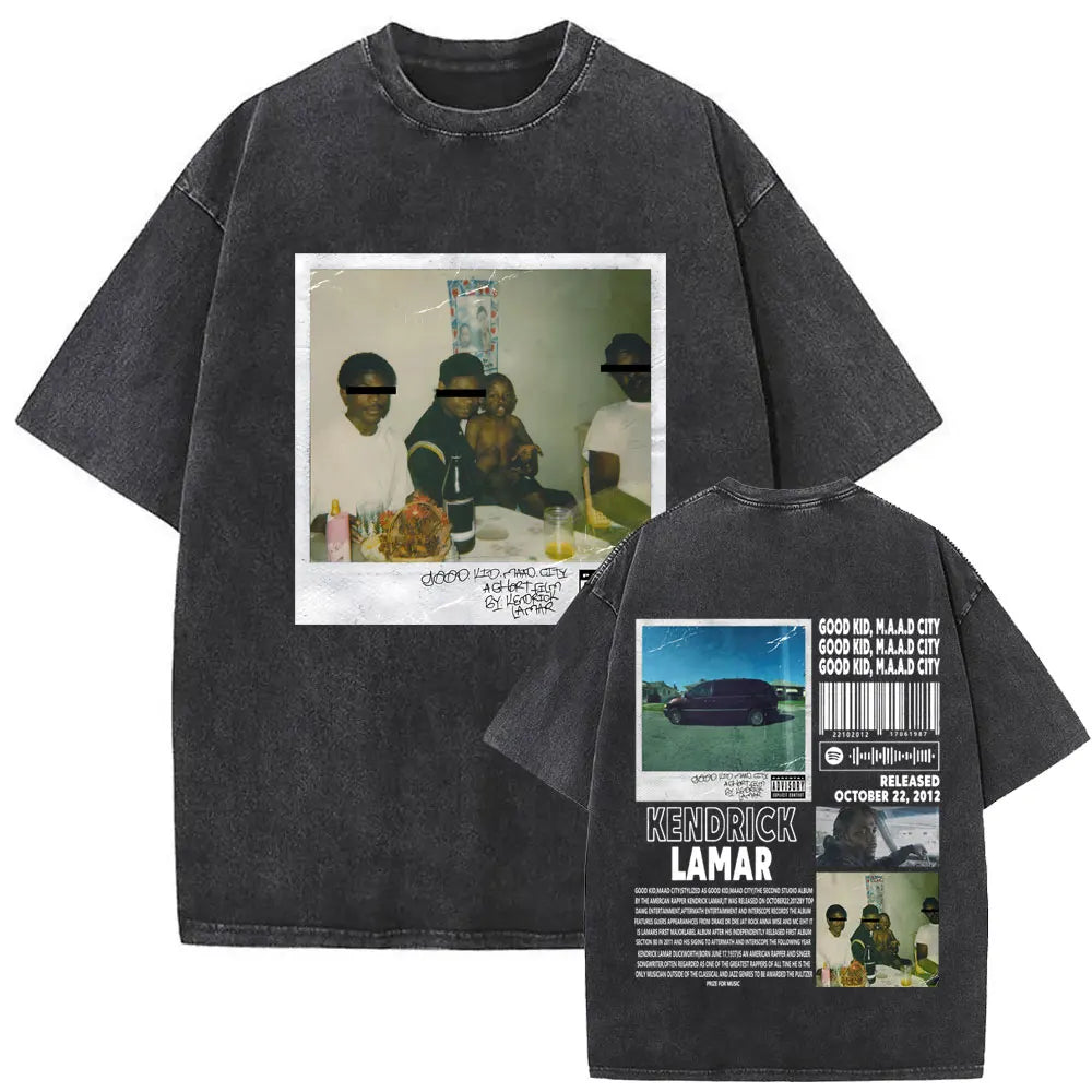 Camiseta Vintage Kendrick Lamar, Hip Hop Oversize, Unisex