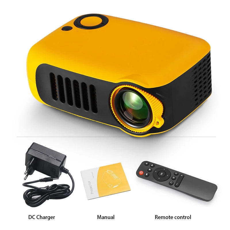 Mini proyector AUN A2000 LED, compatible con 1080P Full HD y 4K
