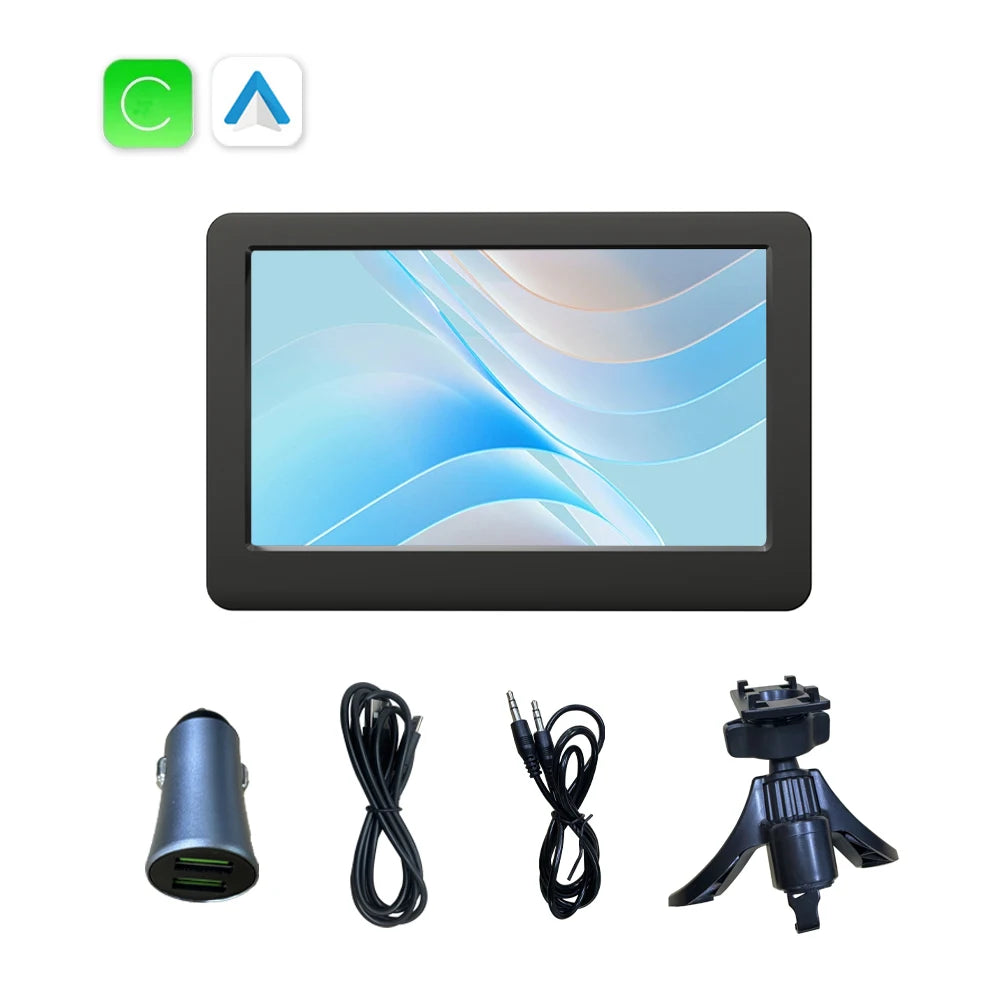 Radio Portátil para Auto 4.3 Pulgadas con CarPlay y Android Auto