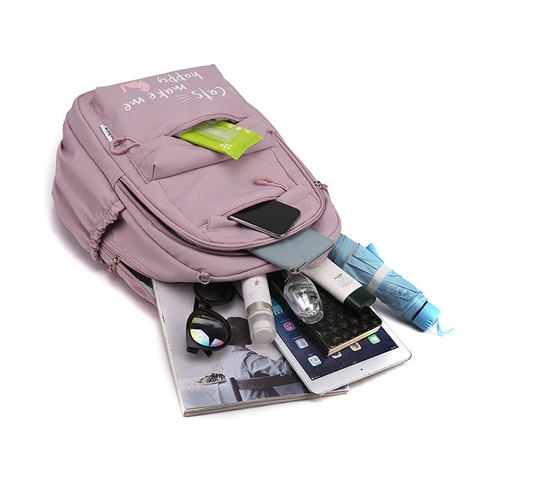 Mochila escolar para niña, mochila para adolescentes, mujeres y niños, mochila escolar rosa para primaria, mochila alta para adolescentes y niños