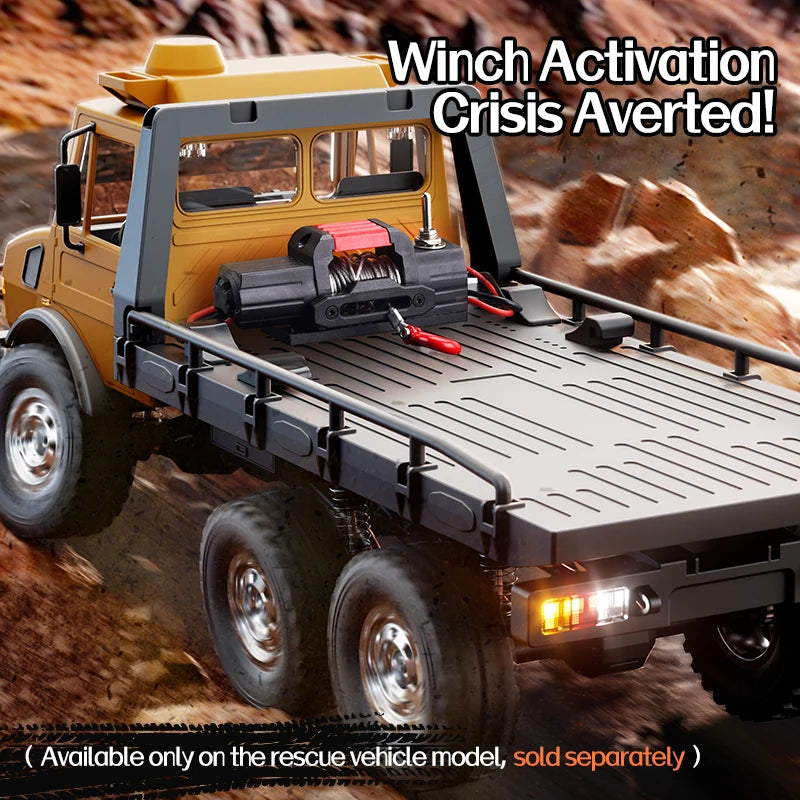 C8823 6WD RC coche 1/18 todoterreno vehículo de Control remoto 2,4G alta velocidad escalada transporte rescate oruga modelo juguetes para niños