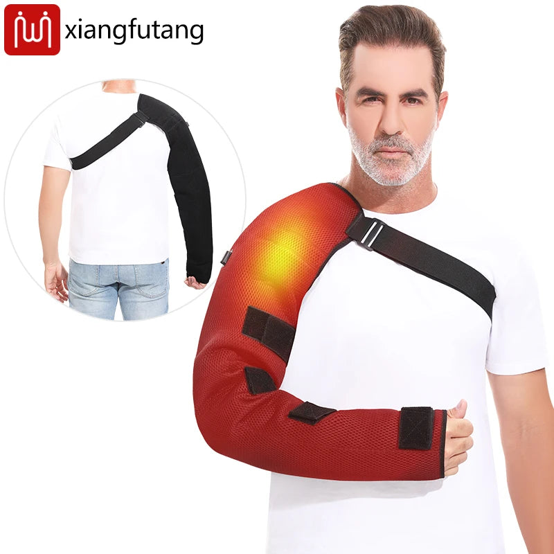 Almohadilla Térmica de Brazo con Masajeador Vibratorio para Alivio del Dolor