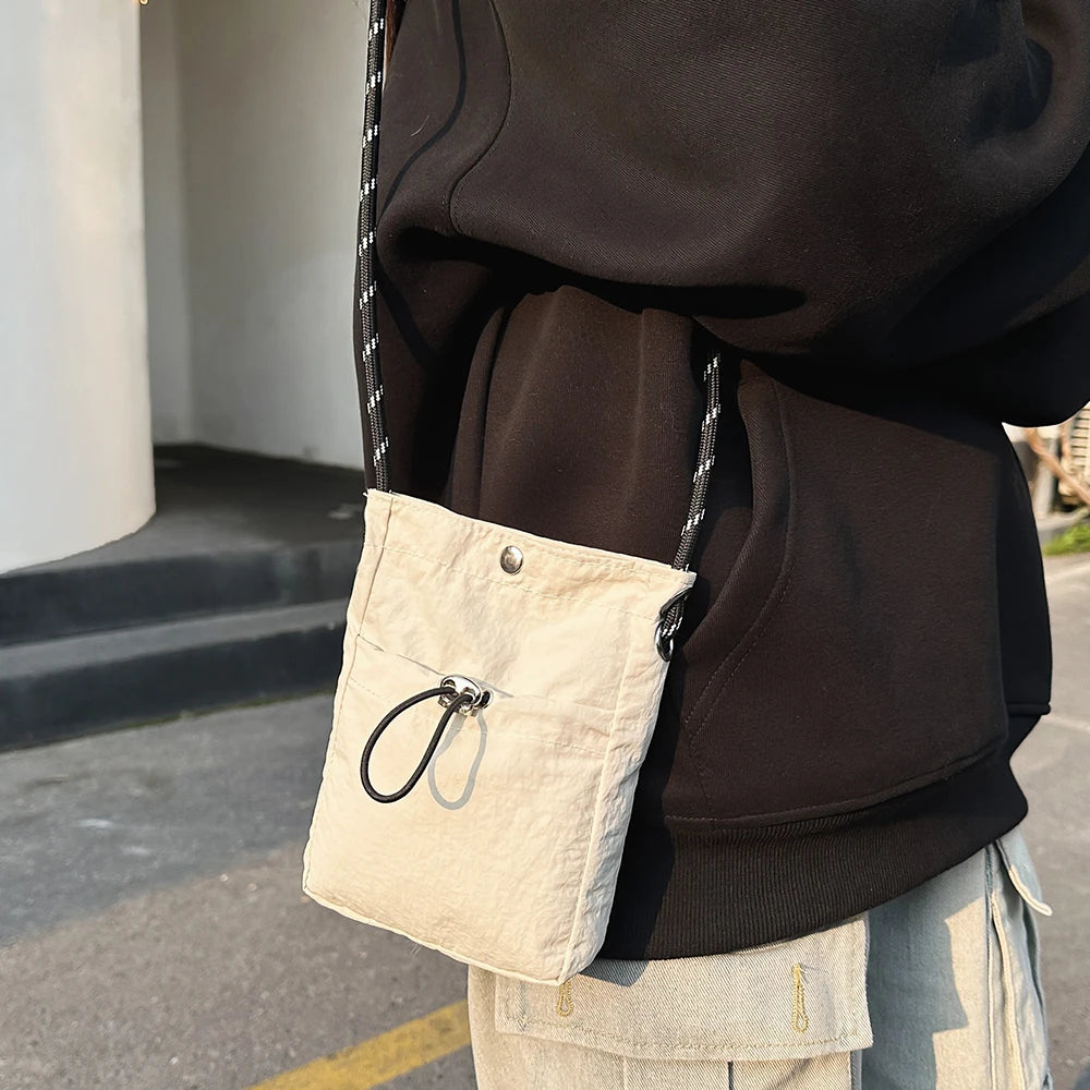 Mini Bolso Bandolera de Nailon para Teléfono, Mujer