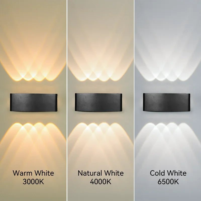 Led Wall Lamp Lámpara led de pared para exteriores, aplique pared, candelabros impermeables, luz led pared, AC85-265V para decoración interior del hogar, lampara pared dormitorio, sala de estar