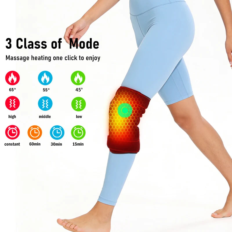 Masajeador Eléctrico de Rodilla con Calor Ajustable Certificado CE