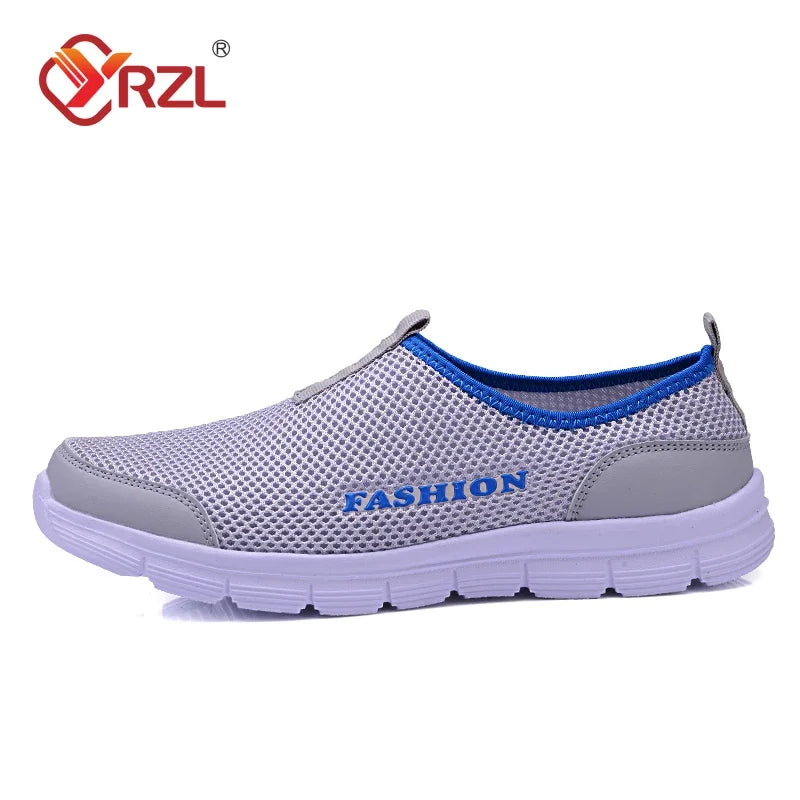 YRZL, zapatos informales ligeros para hombre, zapatillas transpirables sin cordones para mujer y hombre, zapatos planos antideslizantes Unisex para caminar al aire libre, talla 36-47