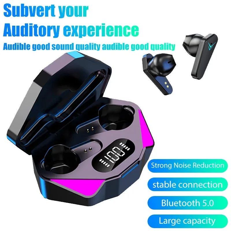 Auriculares Inalámbricos TWS X15 Gaming HiFi Bluetooth 5.0 con Micrófono