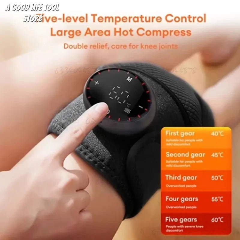 Masajeador Eléctrico de Rodilla con Calor Inalámbrico 5 Niveles