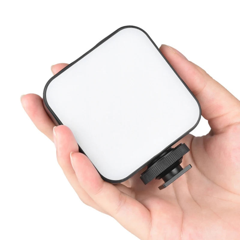 Luz LED de Relleno Recargable 6500K para Cámaras