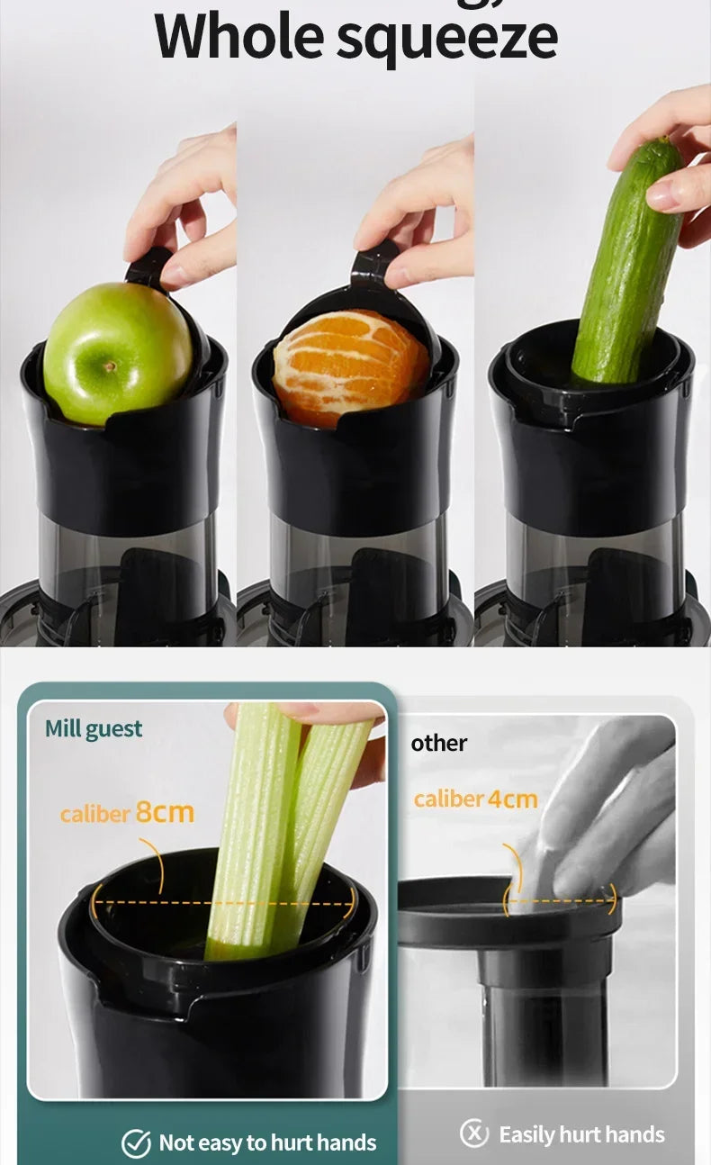 Exprimidor Lento de Prensa Fría — Tornillo Extractor 43 RPM