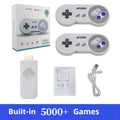 Consola de Videojuegos Retro SF900, Consola de Videojuegos Inalámbrica con Dos Controles, Salida HD, 5000 Juegos Clásicos