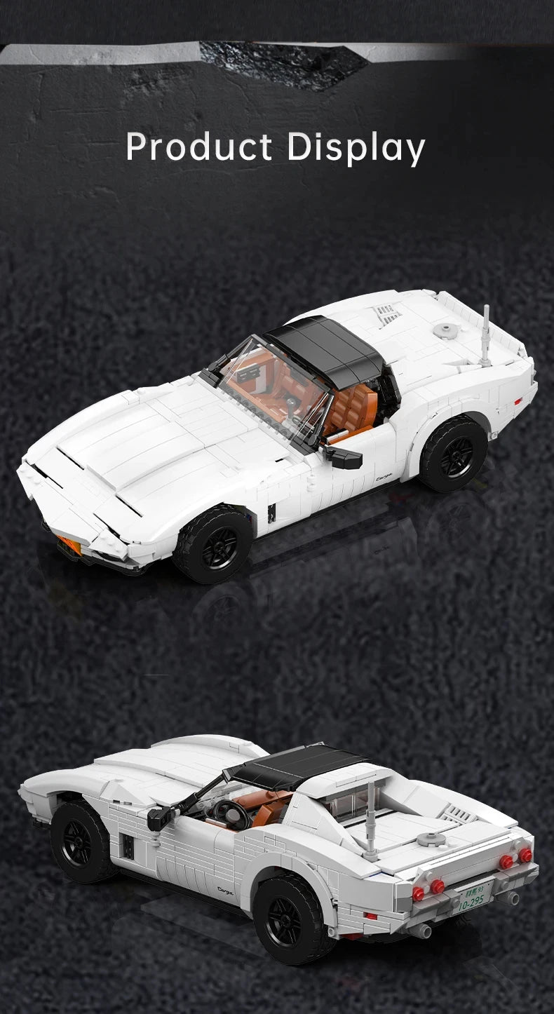 1347 Uds. Conjunto de bloques de construcción de automóviles Vintage C3 técnico Oldtime Super Sport Car Brick Set juguetes para niños regalos de navidad