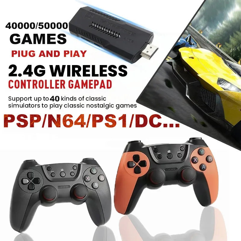 Consola de Juegos Retro X2PRO/X2 Ultra con Salida 4K, Joystick de Juego Arcade 3D Inalámbrico Multijugador para PSP PS1 GBA