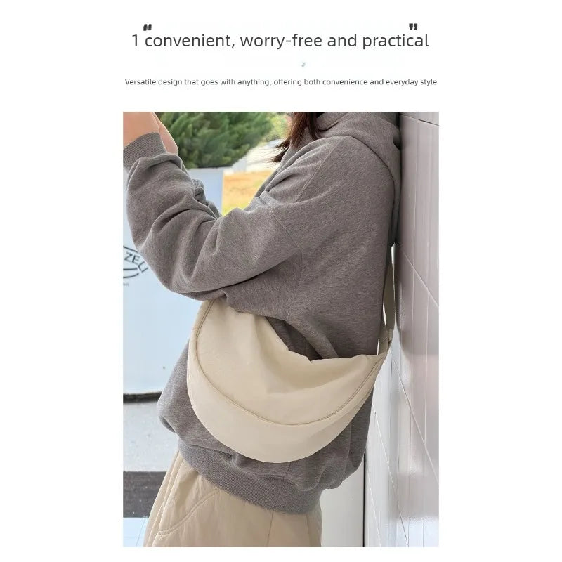 Bolso bandolera ligero para mujer con diseño luna, multicolor y uso diario