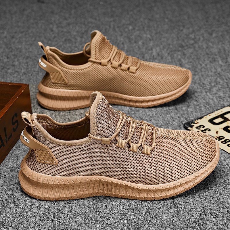 Zapatillas de correr transpirables para hombre, zapatos informales con plataforma a la moda para hombre, zapatos vulcanizados ligeros para mujer, zapatillas antideslizantes flexibles