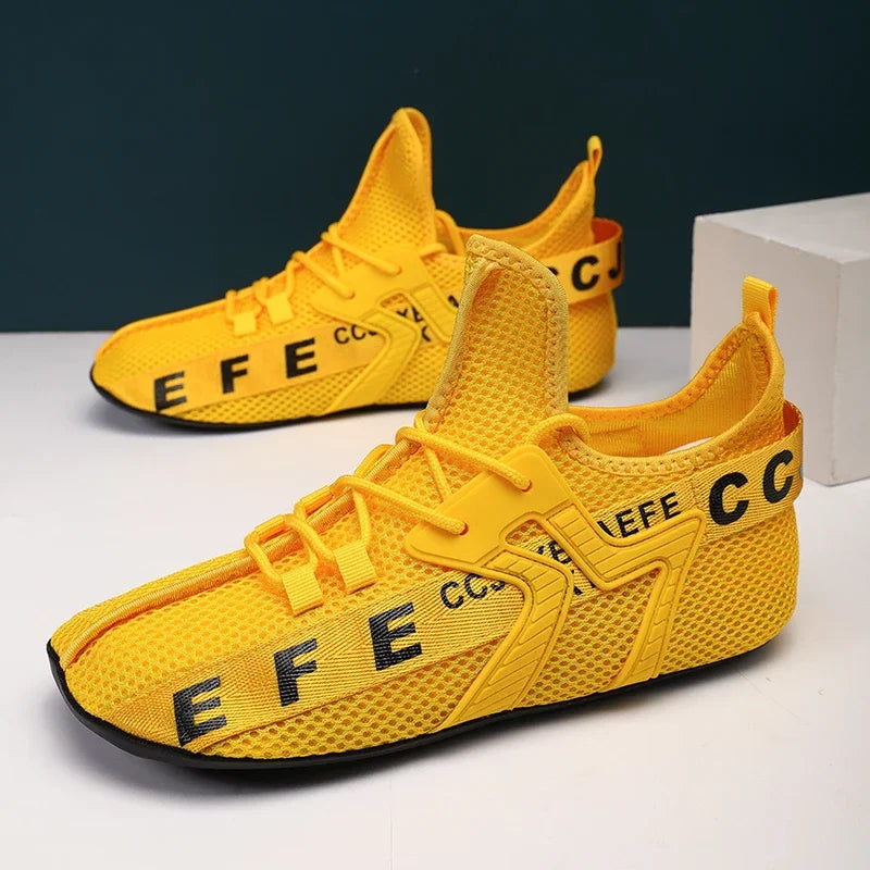 YRZL Mocasines Zapatos Hombres Casual Malla Transpirable Antideslizante Al Aire Libre Cómodo Interior Zapatos de Gimnasio Zapatos de Gran Tamaño para Hombres