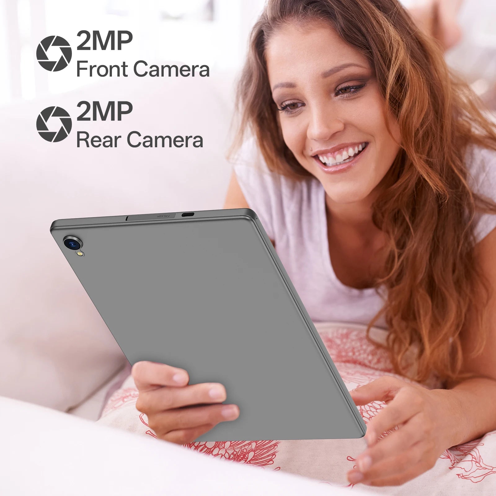 Nueva Tablet Android 14 de 10.0 Pulgadas Actualizada 2026, 4GB de RAM (2+2GB Expandible), 32GB de ROM, Compatible con 5G WiFi + WiFi 6, Funda Gratis