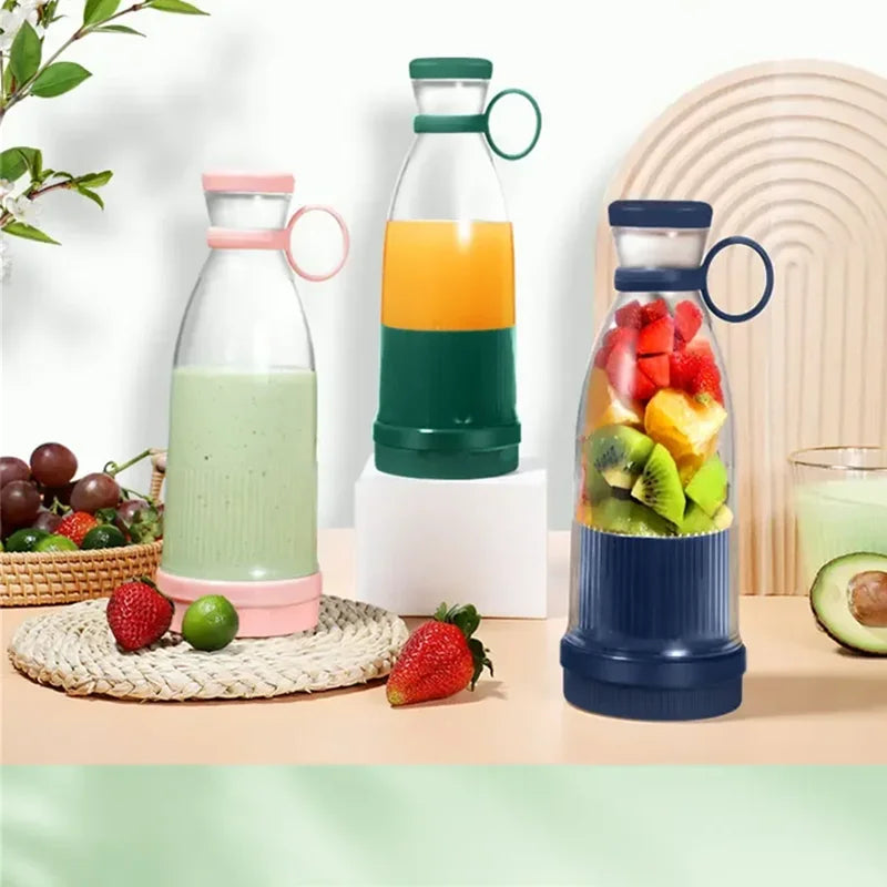 Taza exprimidora eléctrica, licuadora de 6 hojas, máquina para batidos, herramienta portátil USB para mezclar leche y fruta, Mini licuadora de jugo fresco
