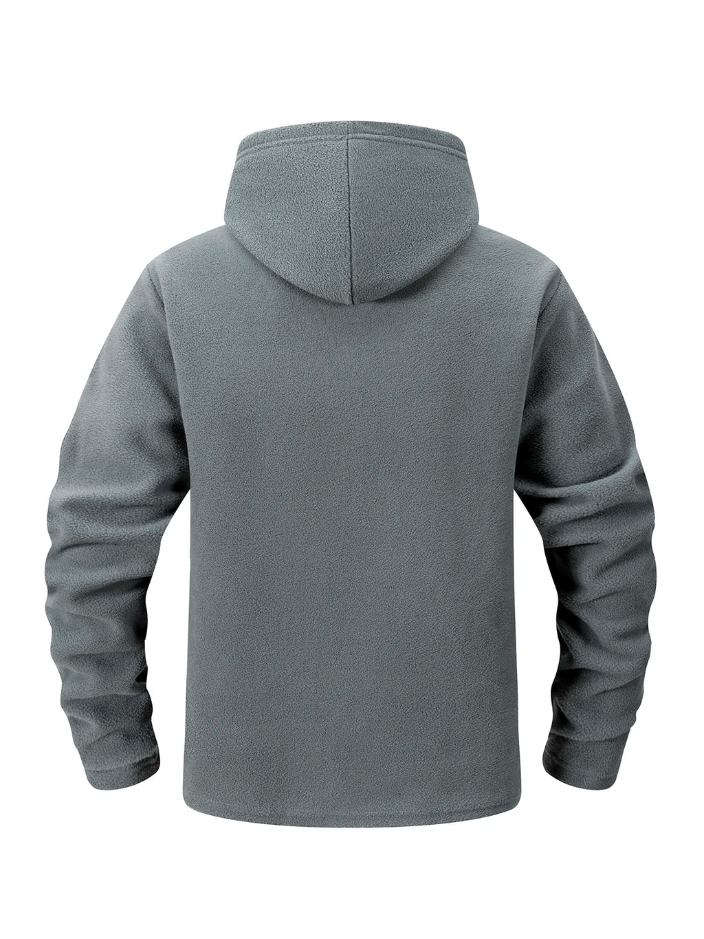 Chaqueta Polar Táctica con Capucha para Hombre | Cremallera Completa