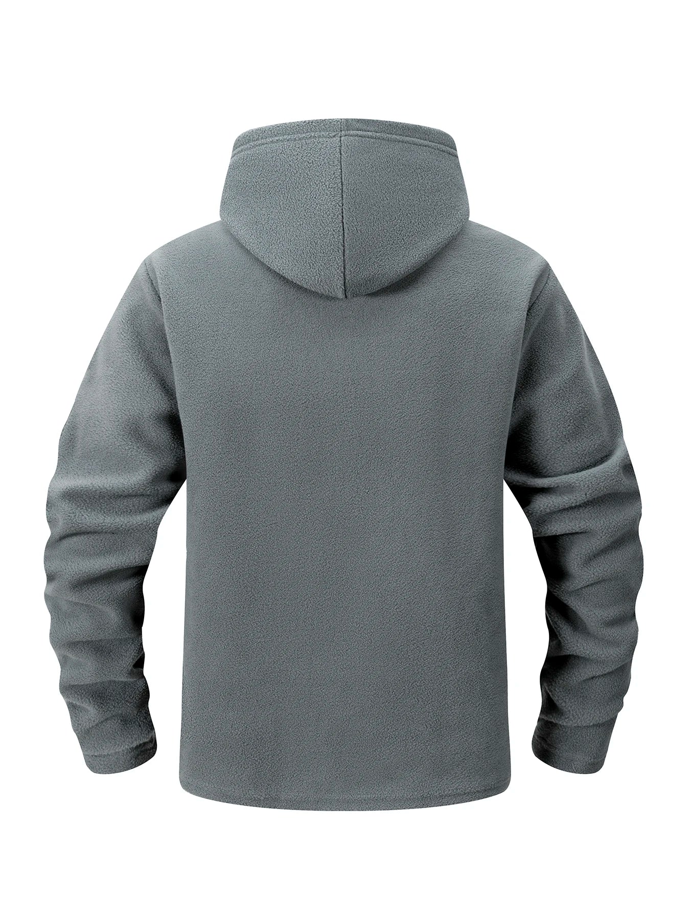 Chaqueta Polar Táctica con Capucha para Hombre | Cremallera Completa