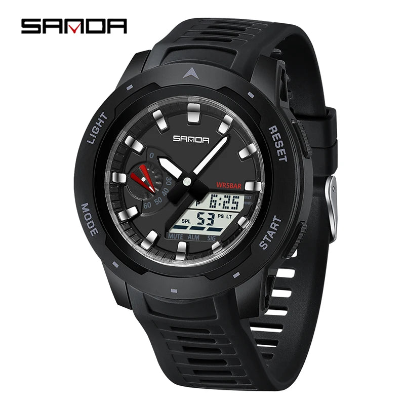 Reloj Deportivo SANDA LED Doble Pantalla para Hombre