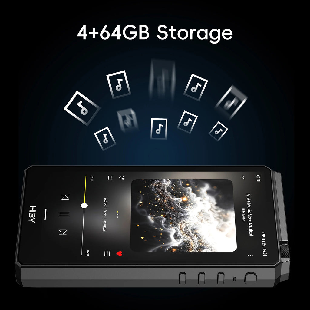 HiBy R6III 2025 / R6 Gen 3 Reproductor de Música Android 12 MP3 USB DAC HIFI WiFi Bluetooth 5.0 CS43198 *4 MQA16x DSD512 PCM768 4500mAh