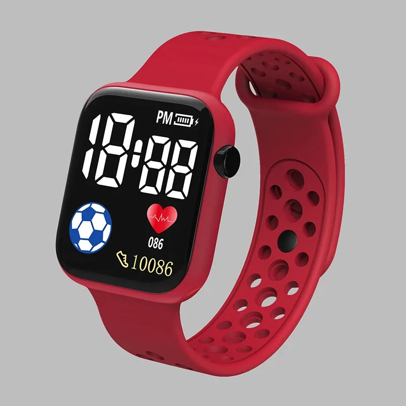 Relojes YIKAZE para niños, reloj Digital LED para niños, correa de silicona, reloj de pulsera electrónico de dibujos animados, reloj deportivo para niños y niñas, regalos