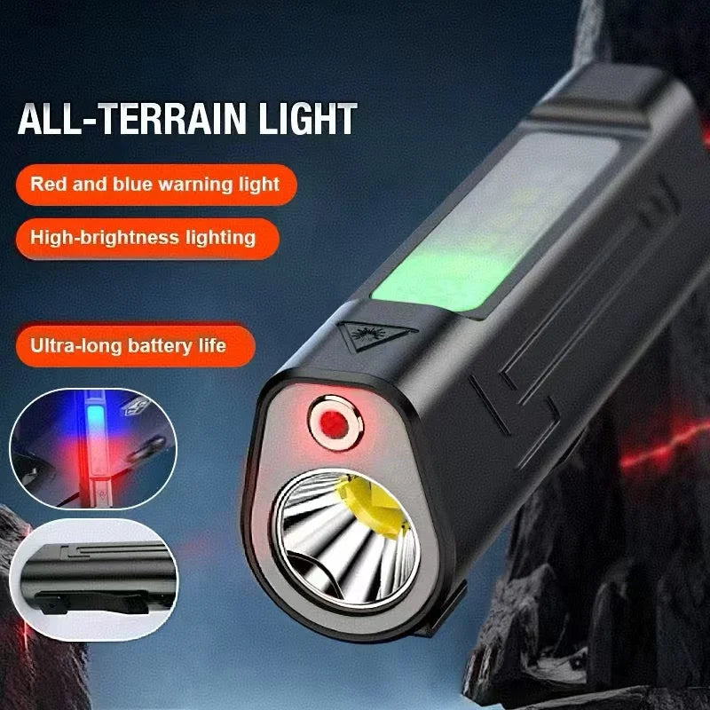 Linterna de Bolsillo LED Magnética Mini Llavero Alta Potencia