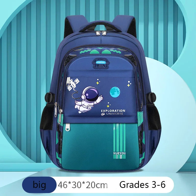 Mochila Escolar Astronauta Impermeable para Niños de 2 a 16 Años