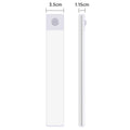 Luz Led con Sensor de movimiento recargable por USB para armario de cocina, iluminación de armario, luz nocturna LED de 10cm/20cm/40cm/60cm